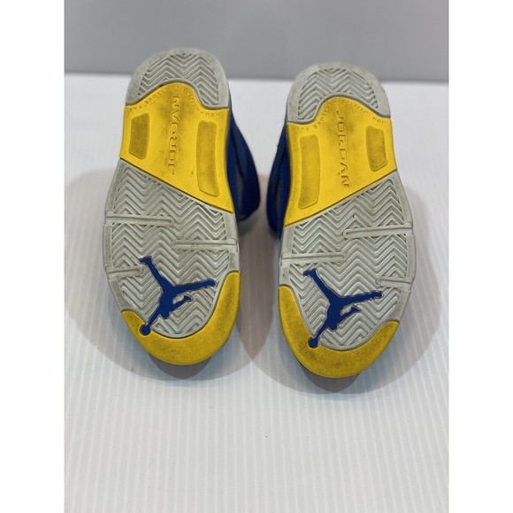 Air Jordan 5 Laney JSP Royal Blue Yellow Child/Toddler/Kids Size 10c Little Boys - Picture 9 of 10